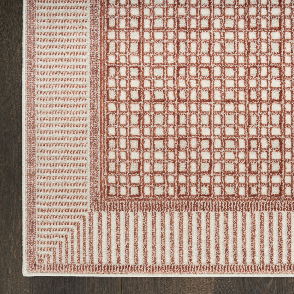 Nourison Nordic NRC03 Brick Ivory Area Rug main image