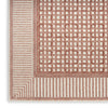 Nourison Nordic NRC03 Brick Ivory Area Rug Corner Image
