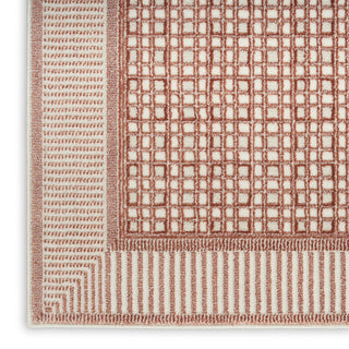 Nourison Nordic NRC03 Brick Ivory Area Rug Corner Image