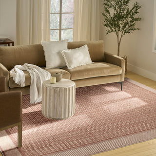 Nourison Nordic NRC03 Brick Ivory Area Rug Corner Image