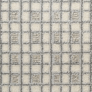 Nourison Nordic NRC03 Ivory Grey Area Rug Corner Image