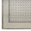 Nourison Nordic NRC03 Ivory Grey Area Rug Corner Image