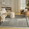 Nourison Nordic NRC03 Ivory Grey Area Rug Swatch Image