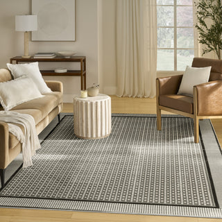 Nourison Nordic NRC03 Ivory Grey Area Rug Swatch Image