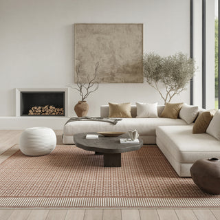Nourison Nordic NRC03 Brick Ivory Area Rug 