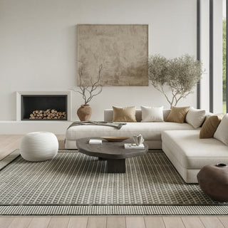 Nourison Nordic NRC03 Ivory Grey Area Rug 