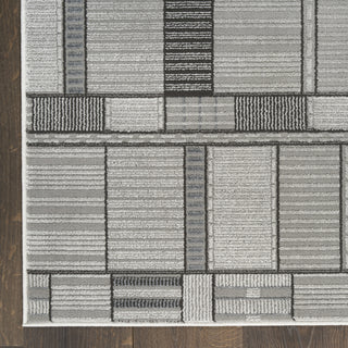 Nourison Nordic NRC04 Black Grey Area Rug main image