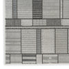 Nourison Nordic NRC04 Black Grey Area Rug Corner Image