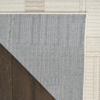 Nourison Nordic NRC04 Ivory Beige Area Rug Corner Image