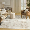 Nourison Nordic NRC04 Ivory Beige Area Rug Swatch Image