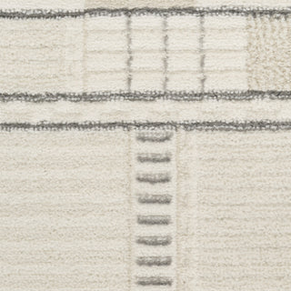Nourison Nordic NRC04 Ivory Grey Area Rug Corner Image