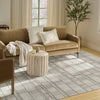 Nourison Nordic NRC04 Ivory Grey Area Rug Corner Image