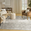 Nourison Nordic NRC04 Ivory Grey Area Rug Swatch Image