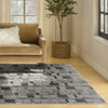 Nourison Nordic NRC04 Black Grey Area Rug 