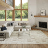Nourison Nordic NRC04 Ivory Beige Area Rug Corner Image