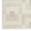 Nourison Nordic NRC05 Ivory Beige Area Rug Corner Image