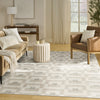 Nourison Nordic NRC05 Ivory Beige Area Rug Swatch Image