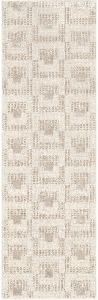Nourison Nordic NRC05 Ivory Beige Area Rug Main Image