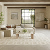 Nourison Nordic NRC05 Ivory Beige Area Rug Corner Image