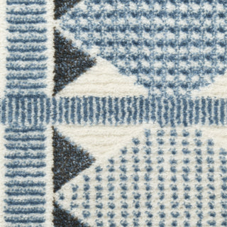 Nourison Nordic NRC06 Blue Area Rug Corner Image