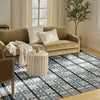 Nourison Nordic NRC06 Blue Area Rug Corner Image