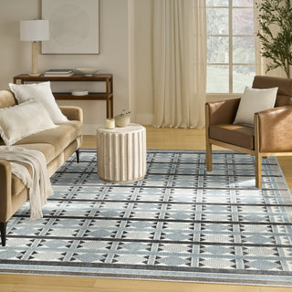Nourison Nordic NRC06 Blue Area Rug Swatch Image