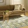 Nourison Nordic NRC06 Green Blue Area Rug Corner Image