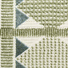 Nourison Nordic NRC06 Green Blue Area Rug Corner Image