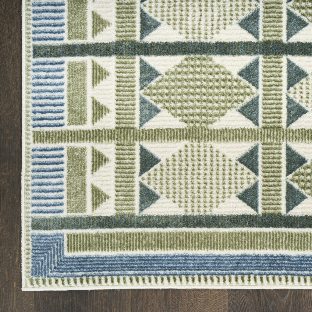 Nourison Nordic NRC06 Green Blue Area Rug main image