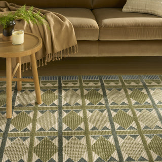 Nourison Nordic NRC06 Green Blue Area Rug Texture Image