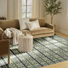 Nourison Nordic NRC06 Green Blue Area Rug Corner Image