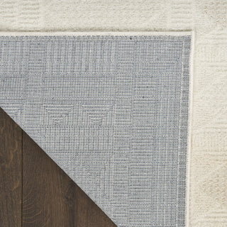 Nourison Nordic NRC06 Ivory Beige Area Rug Corner Image