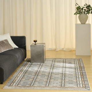 Nourison Nordic NRC06 Ivory Multicolor Area Rug Swatch Image