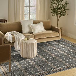 Nourison Nordic NRC06 Ivory Multicolor Area Rug Corner Image