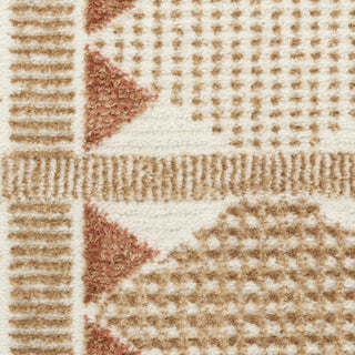 Nourison Nordic NRC06 Rust Area Rug Corner Image