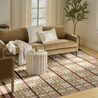 Nourison Nordic NRC06 Rust Area Rug Corner Image