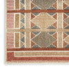 Nourison Nordic NRC06 Rust Multicolor Area Rug Corner Image