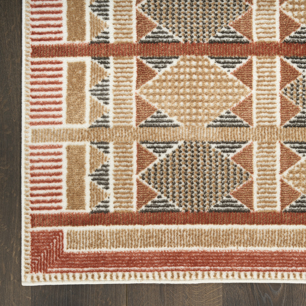 Nourison Nordic NRC06 Rust Multicolor Area Rug main image