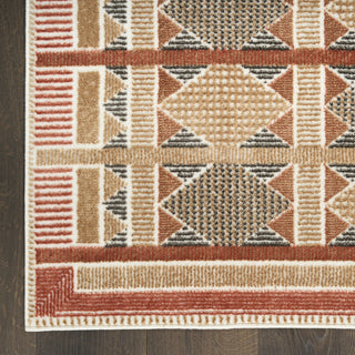 Nourison Nordic NRC06 Rust Multicolor Area Rug main image