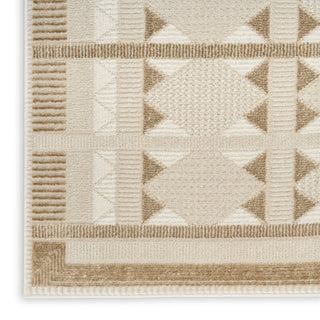 Nourison Nordic NRC06 Taupe Area Rug Corner Image
