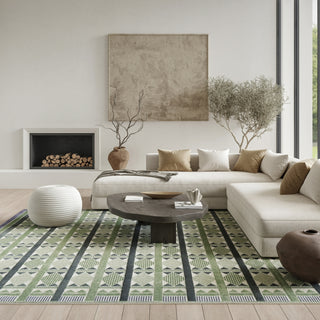 Nourison Nordic NRC06 Green Blue Area Rug 