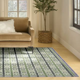 Nourison Nordic NRC06 Green Blue Area Rug 