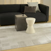 Nourison Nordic NRC07 Ivory Grey Area Rug Corner Image