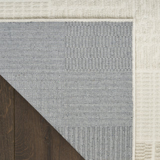 Nourison Nordic NRC07 Ivory Grey Area Rug Corner Image