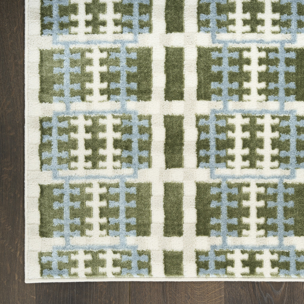 Nourison Nordic NRC08 Blue Green Area Rug main image