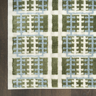 Nourison Nordic NRC08 Blue Green Area Rug main image