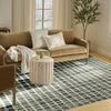 Nourison Nordic NRC08 Blue Green Area Rug Corner Image