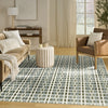 Nourison Nordic NRC08 Blue Green Area Rug Swatch Image
