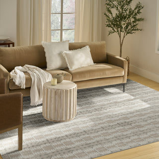 Nourison Nordic NRC08 Ivory Multicolor Area Rug Corner Image