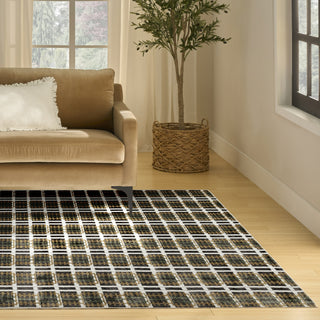 Nourison Nordic NRC08 Charcoal Multicolor Area Rug 